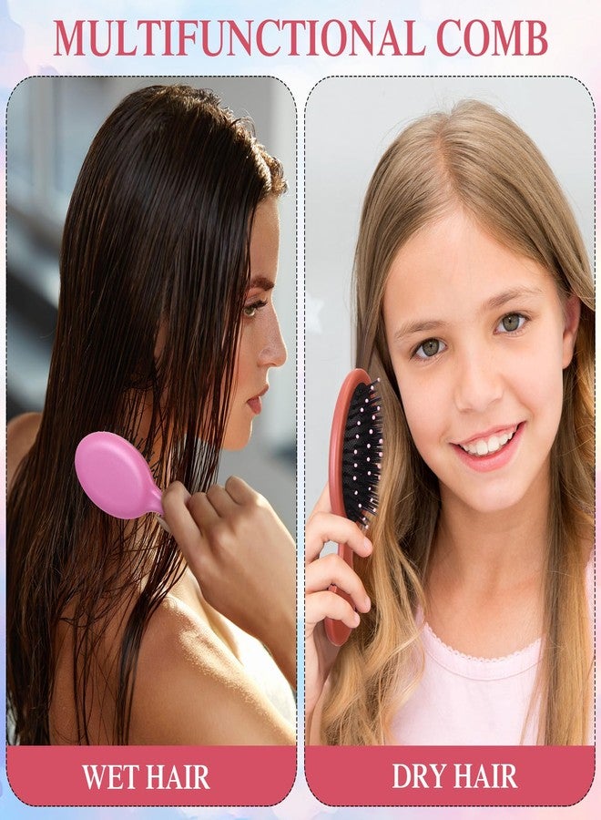 FoldTier 72 Pcs Mini Detangler Hair Brushes Bulk Travel Detangling Brush Soft Bristles Wet Dry Small Hairbrush Comb for Kids Girls Toddler Women Most Hair Types Smoothing with Ease Knots, Multi Color - Image 4